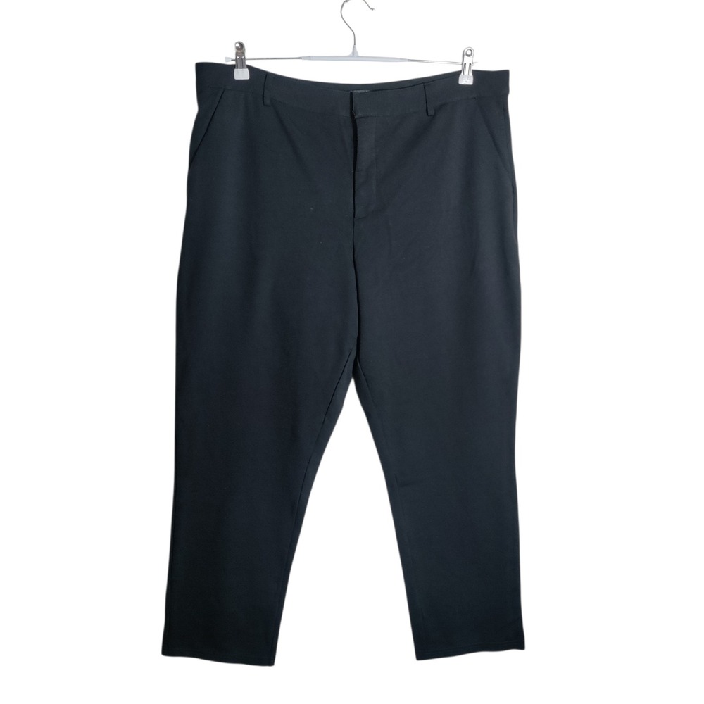 Universal Standard Black Straight-Leg Trousers